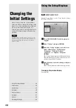 Preview for 44 page of Sony BDP S301 - 1080p Blu-ray Disc Player BD/DVD/CD Playback Operating Instructions Manual