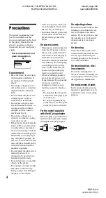 Preview for 4 page of Sony BDP-S470 - Blu-ray Disc™ Player Operating Instructions Manual