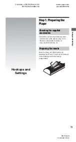 Preview for 11 page of Sony BDP-S470 - Blu-ray Disc™ Player Operating Instructions Manual