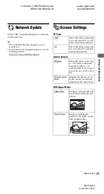 Preview for 21 page of Sony BDP-S470 - Blu-ray Disc™ Player Operating Instructions Manual