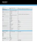 Preview for 2 page of Sony BDP-SX1000 Specifications