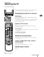 Preview for 17 page of Sony Black Trinitron KV-14V5D Operating Instructions Manual