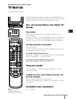 Preview for 67 page of Sony Black Trinitron KV-14V5D Operating Instructions Manual