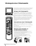 Preview for 72 page of Sony Black Trinitron KV-14V5D Operating Instructions Manual