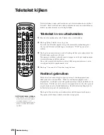 Preview for 170 page of Sony Black Trinitron KV-14V5D Operating Instructions Manual