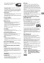 Preview for 5 page of Sony BRAVIA 32R300E Operating Instructions Manual