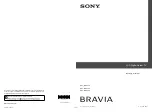 Sony BRAVIA 4-106-868-13(1) Operating Instructions Manual preview