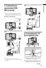 Preview for 5 page of Sony BRAVIA 4-160-344-11(1) Operating Instructions Manual