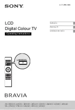 Sony BRAVIA 4-174-990-11(1) Operating Instructions Manual preview