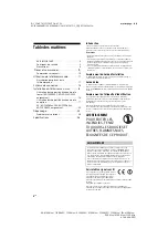 Preview for 28 page of Sony Bravia FW-85XD85 Series Reference Manual