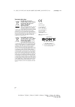 Preview for 496 page of Sony Bravia FW-85XD85 Series Reference Manual