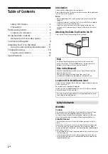 Preview for 2 page of Sony BRAVIA KD-43X7500F Reference Manual