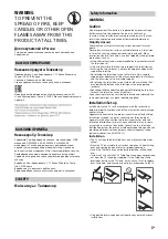 Preview for 3 page of Sony BRAVIA KD-43XF80 Series Operator'S Reference Manual