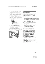 Preview for 5 page of Sony Bravia KD-49X9500H Reference Manual