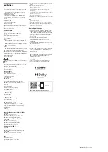 Preview for 2 page of Sony BRAVIA KD-50X75 Reference Manual