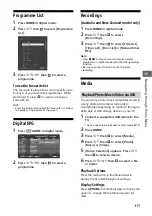 Preview for 17 page of Sony BRAVIA KD-60X6700E Operating Instructions Manual