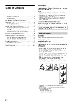 Preview for 2 page of Sony bravia KD-65S9000B Reference Manual