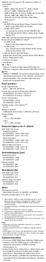 Preview for 8 page of Sony BRAVIA KD-65X9507H User Manual