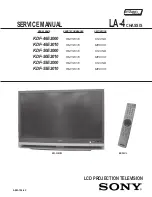 Preview for 2 page of Sony Bravia KDF-50E2010 Service Manual