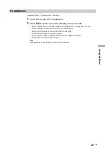 Preview for 27 page of Sony Bravia KDF-E50A11E Operating Instructions Manual