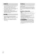 Preview for 49 page of Sony Bravia KDF-E50A11E Operating Instructions Manual