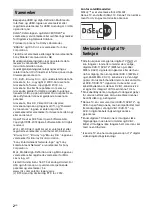 Preview for 44 page of Sony Bravia KDL-24W60xA Reference Manual