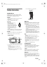 Preview for 7 page of Sony BRAVIA KDL-26B40 Series Operating Instructions Manual