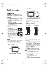 Preview for 2 page of Sony Bravia KDL-26P30xH Safety Information Manual