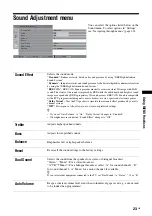 Preview for 23 page of Sony Bravia KDL-26T3000 Operating Instructions Manual