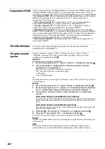 Preview for 96 page of Sony Bravia KDL-26T3000 Operating Instructions Manual