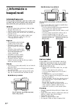 Preview for 144 page of Sony Bravia KDL-26T3000 Operating Instructions Manual