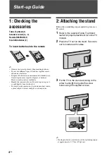 Preview for 4 page of Sony Bravia KDL-32BX301 Operating Instructions Manual