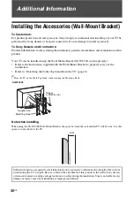 Preview for 36 page of Sony BRAVIA KDL-32BX320 Operating Instructions Manual