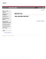 Sony Bravia KDL-32CX520 I-Manual Online preview