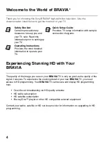 Preview for 4 page of Sony Bravia KDL-32EX340 Operating Instructions Manual