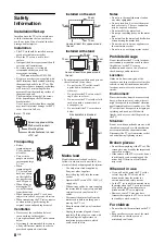 Preview for 8 page of Sony Bravia KDL-32P36 Series Operating Instructions Manual