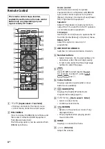 Preview for 8 page of Sony BRAVIA KDL- 32R307F Operating Instructions Manual