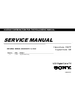 Preview for 1 page of Sony Bravia KDL-32R330B Service Manual