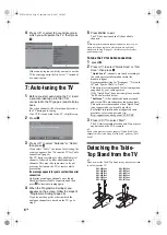 Preview for 6 page of Sony BRAVIA KDL-32S3000 Operating Instructions Manual