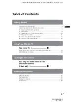 Preview for 5 page of Sony Bravia KDL-32W654A Operating Instructions Manual