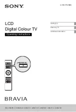 Sony BRAVIA KDL-40NX703 Operating Instructions Manual preview