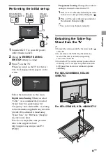 Preview for 9 page of Sony BRAVIA KDL-40NX703 Operating Instructions Manual