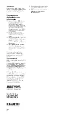 Preview for 40 page of Sony Bravia KDL-40S40 Series (Danish) Operating Instructions Manual