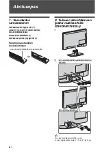 Preview for 42 page of Sony Bravia KDL-40S40 Series (Danish) Operating Instructions Manual