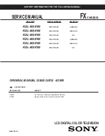 Preview for 1 page of Sony Bravia KDL-40S4100 Service Manual