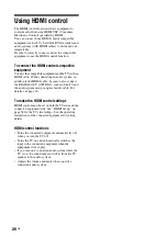 Preview for 26 page of Sony Bravia KDL-40W3000 Operating Instructions Manual