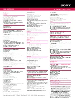 Preview for 2 page of Sony BRAVIA KDL-40Z5100 Specifications