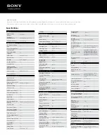 Preview for 2 page of Sony Bravia KDL-46EX645 Specifications