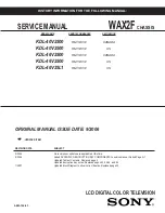 Sony BRAVIA KDL-46V2500 Service Manual preview