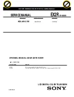 Sony BRAVIA KDL-46VL150 Service Manual preview